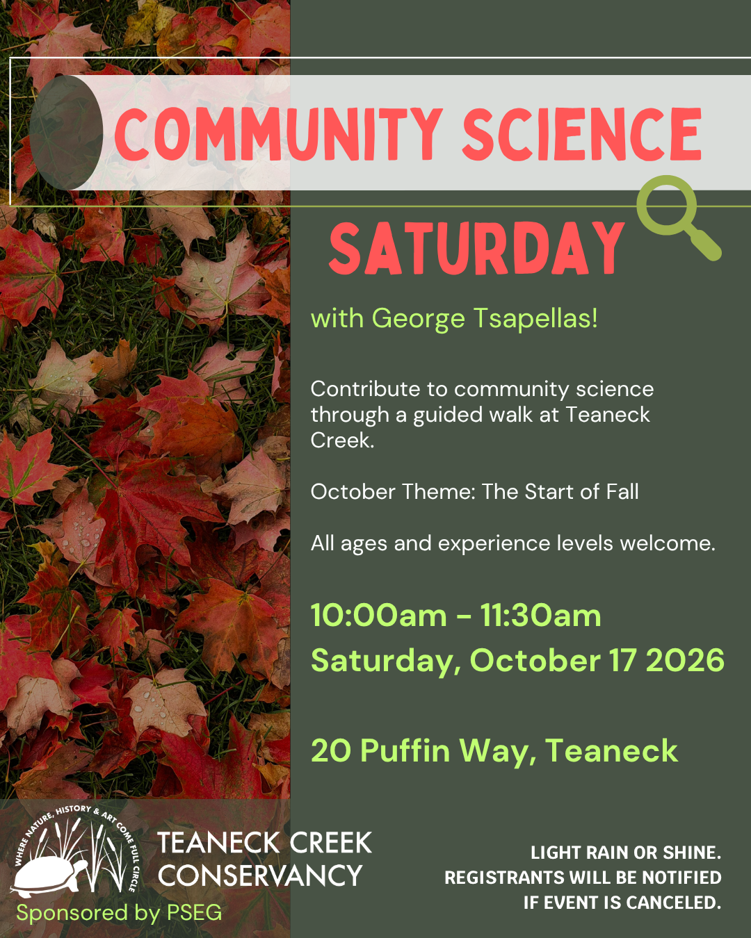 Community Science Saturday: Changing Colors and Decomposers