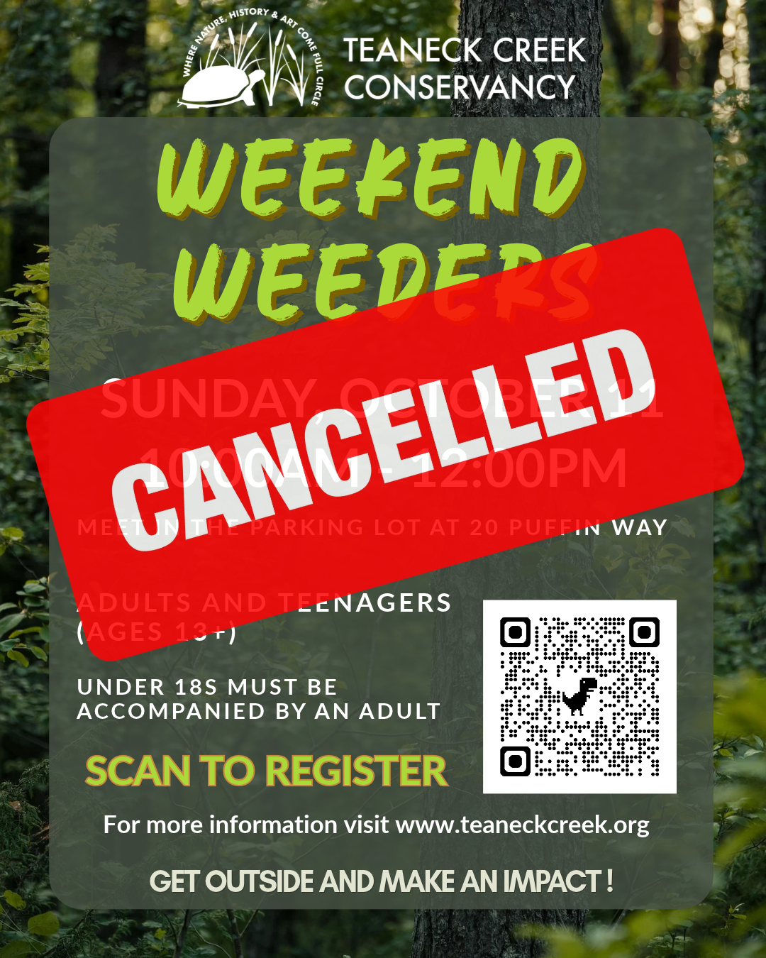 Weekend Weeders CANCELED