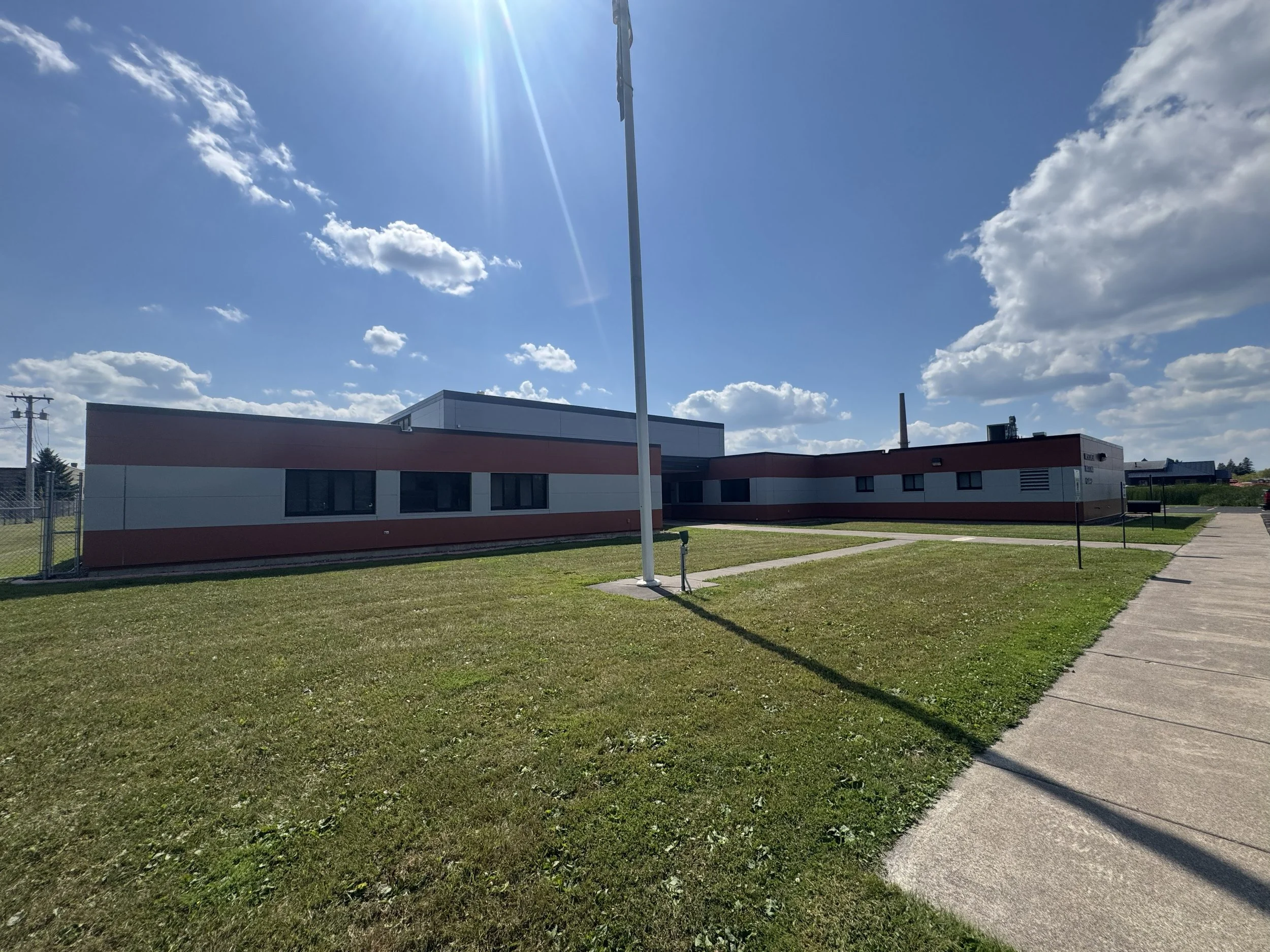 Insulated Metal Wall Panels installed at the Wisconsin National Guard Readiness Center in Superior, WI.