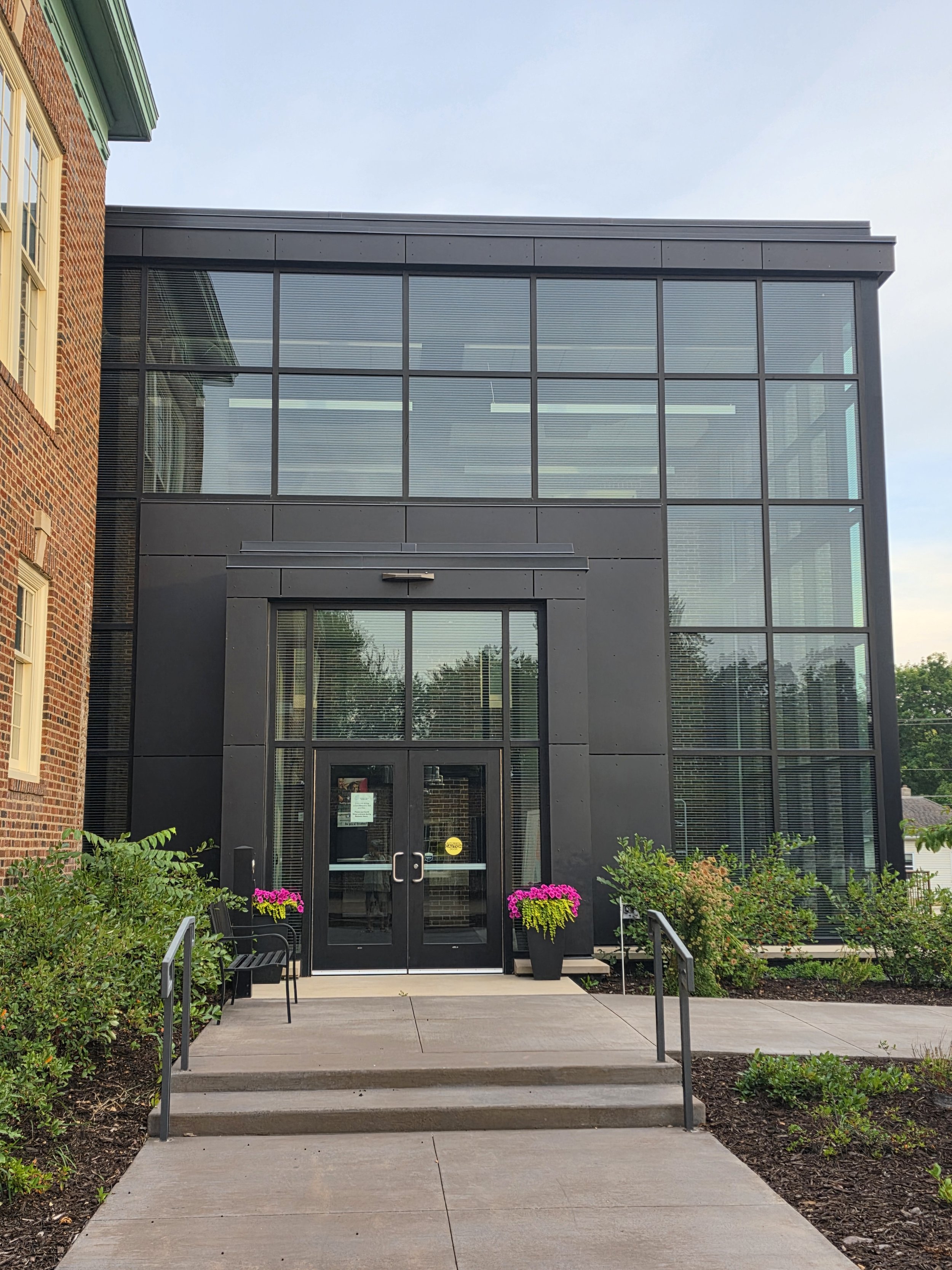 Phenolic Rainscreen Wall Panels installed at Chatfield Center for the Arts in Chatfield, MN.