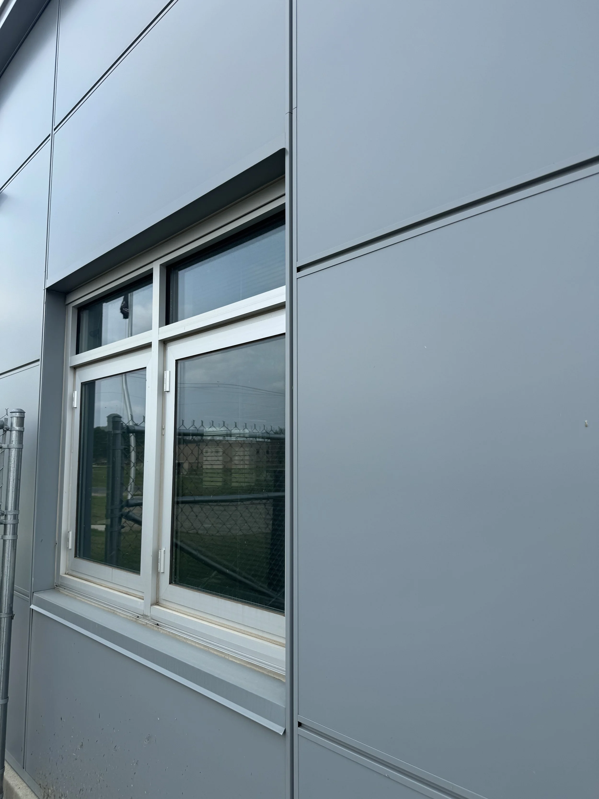 Aluminum composite panels installed at MnDOT Truck Station in Northfield, MN