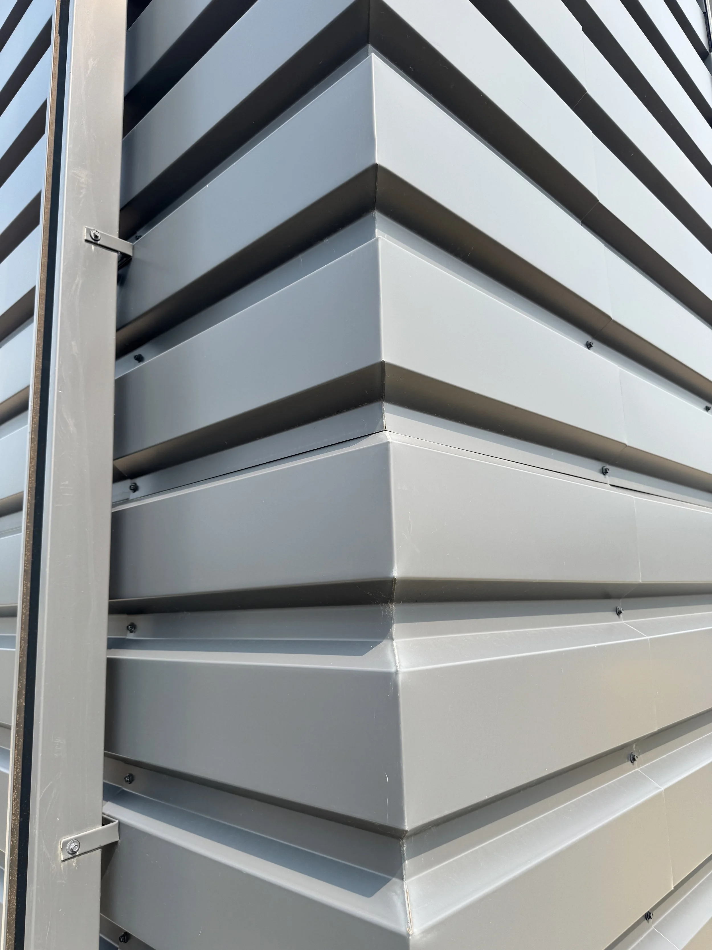 Architectural single skin panels installed at MnDOT Truck Station in Northfield, MN