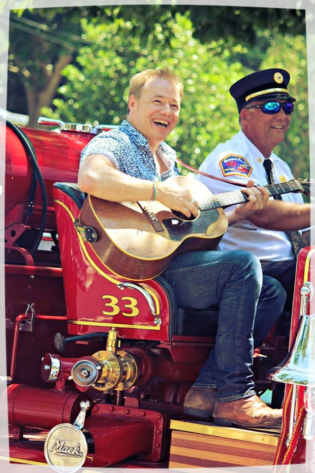 Me, riding shotgun on Ole 33 - Photo by Laura Baxendale