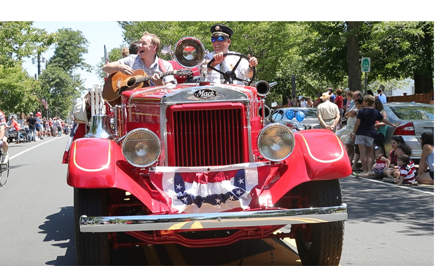 Ole 33 ridin' along in the Fourth of July Parade - Photo by Randee Daddona