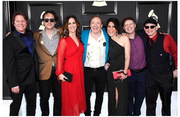 At the 59th GRAMMYs with the Little Band!
