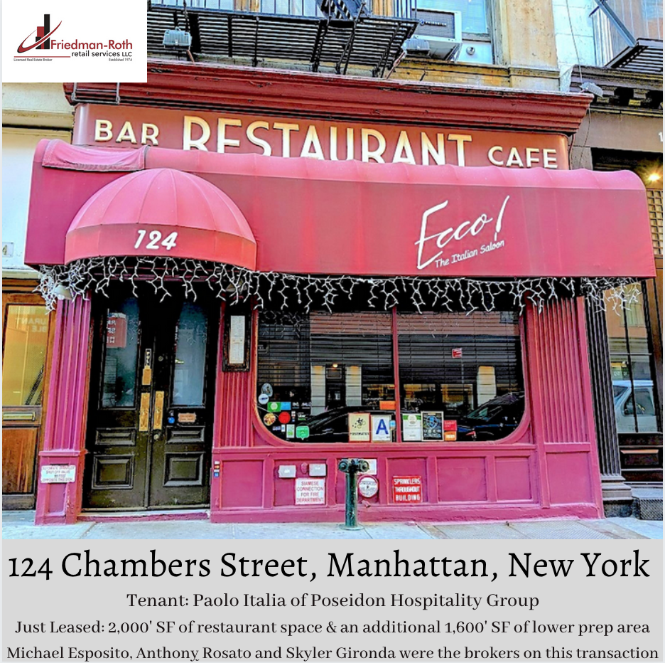 Transactions I FriedmanRoth Realty Commercial Brokerage — Friedman