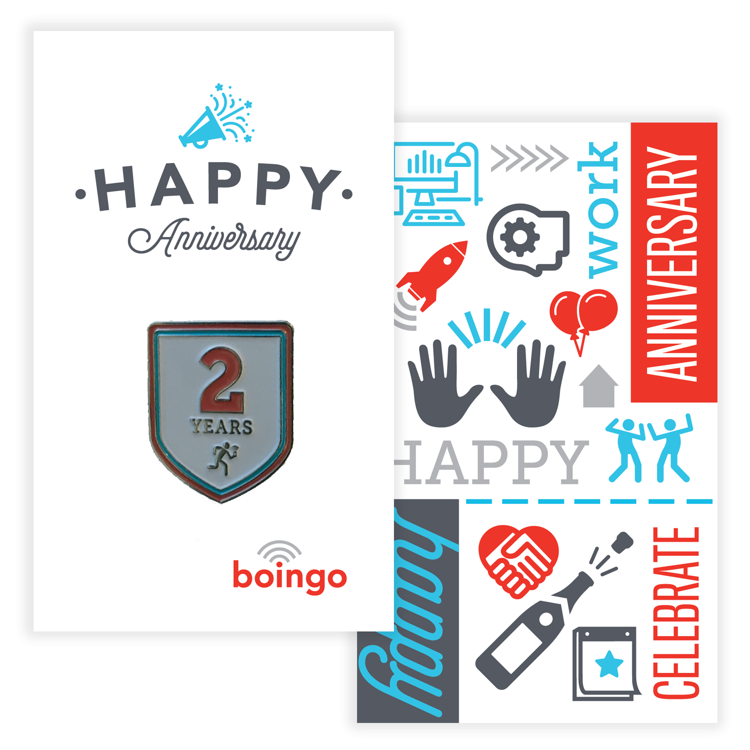 Boingo Anniversary Pin Card
