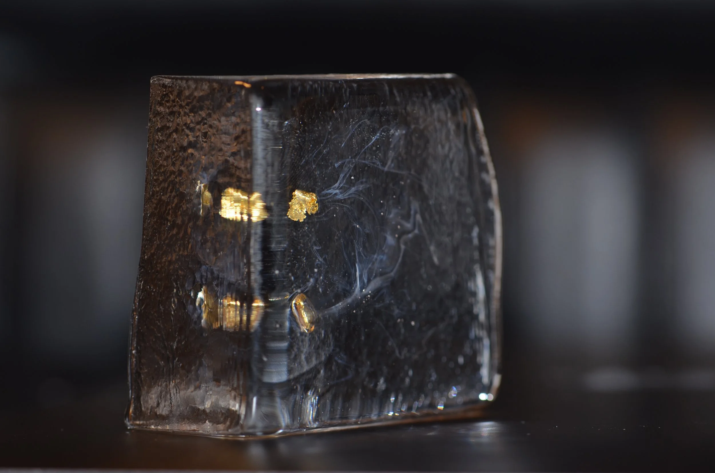 Gold Waken Glass block