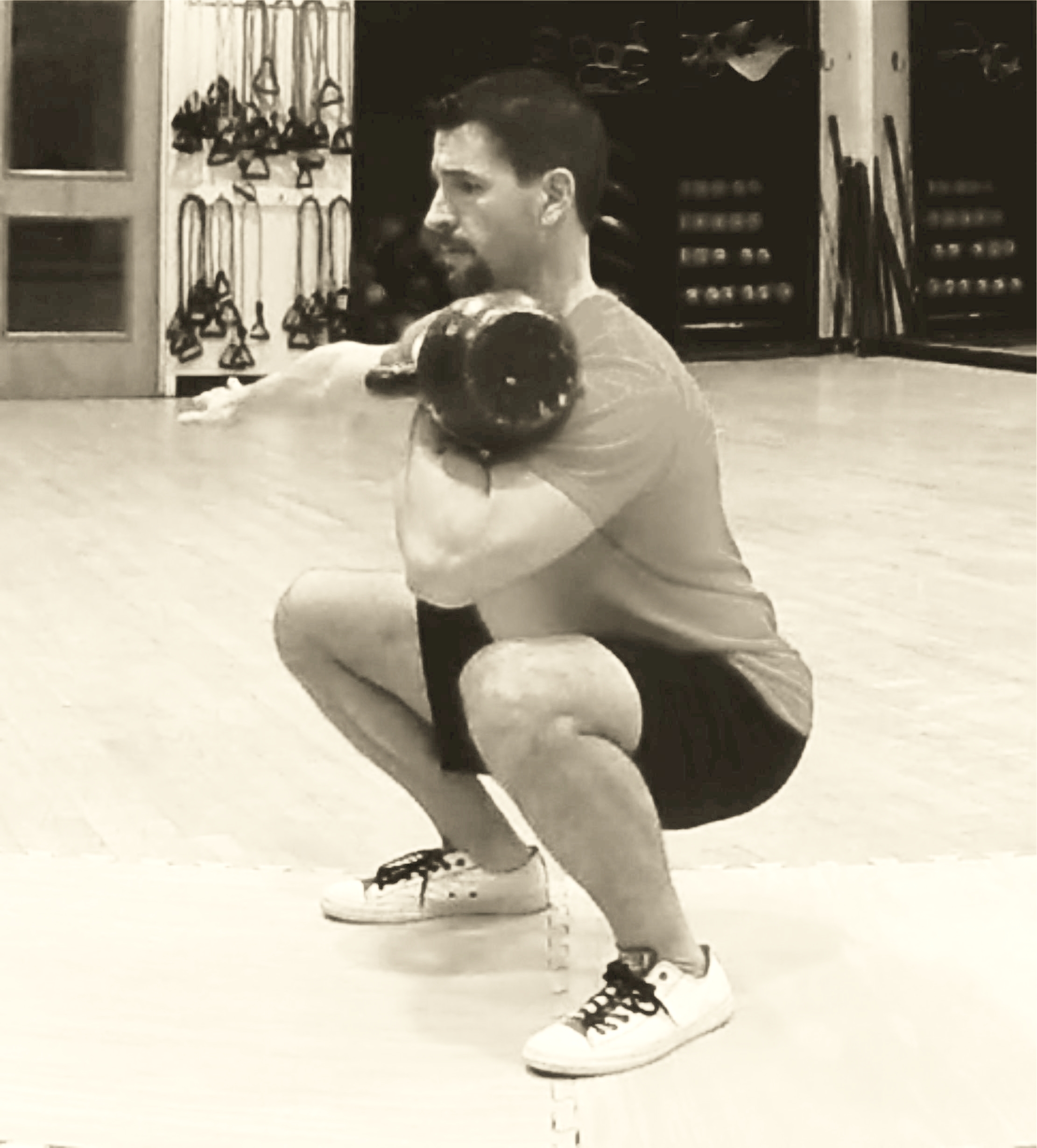 Bottom position of the front squat