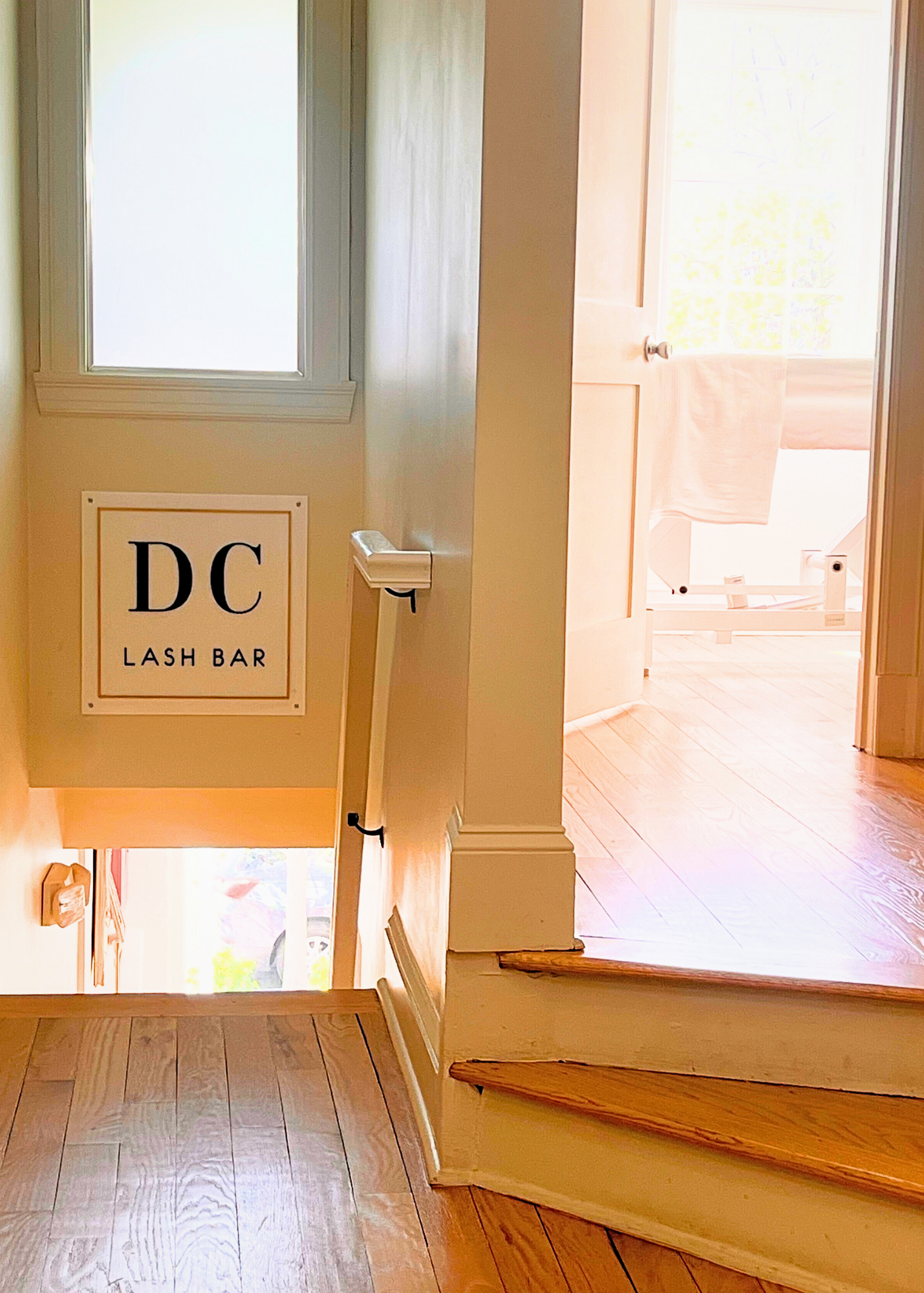 Interior of DC Lash Bar in Georgetown, Washington, D.C>