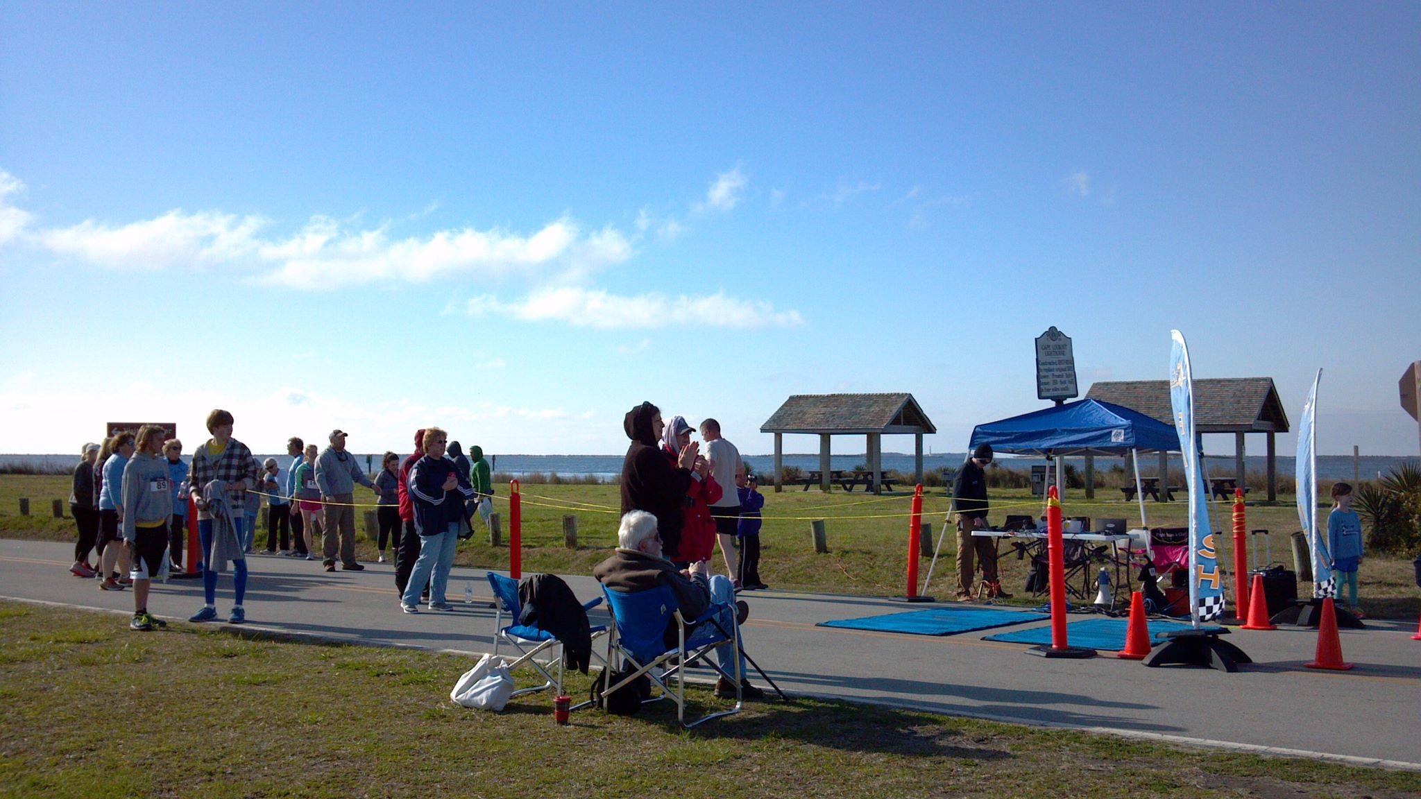 Core Sound Run Start / Finish Line, Shell Point