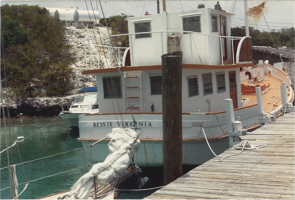 Bessie Virginia Docked in Highborne Cay, Bahamas