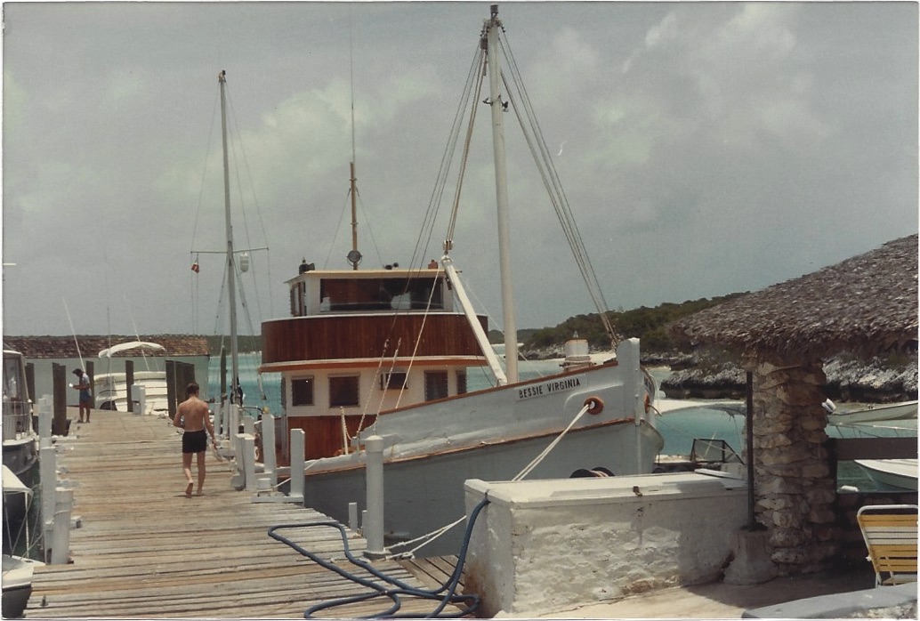 Bessie Virginia Docked in Highborne Cay, Bahamas
