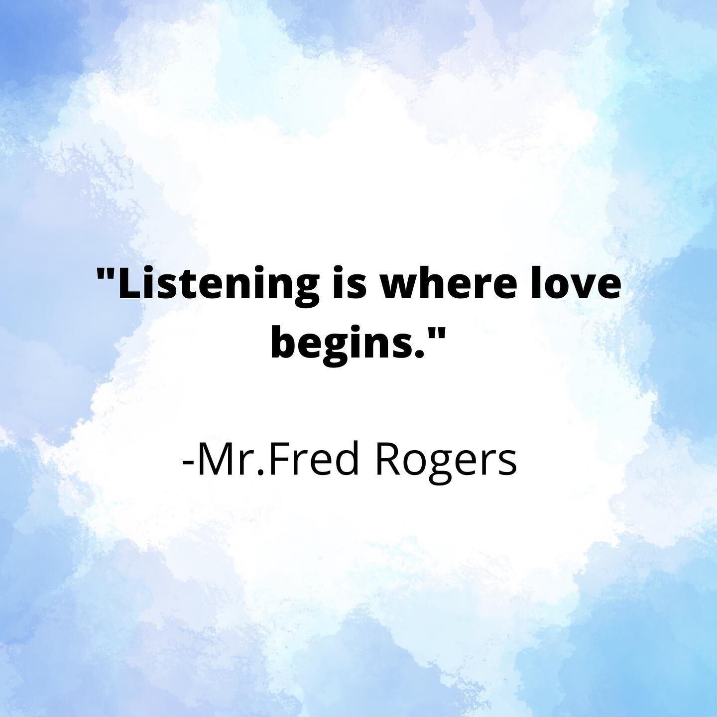 If you've ever spent time with a good listener, you know how good it feels to be heard. The best gift we can give is to listen first. To pay attention to what they are saying, even if we disagree. It is not easy to contain our own reactions, but list