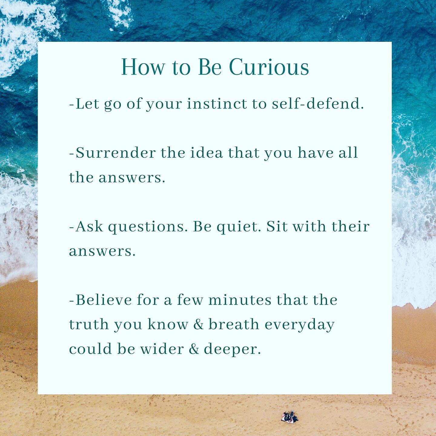 Curiosity is key to any good conversation. #therapist #therapy #mentalhealth #mentalhealthawareness #selfcare #counseling #anxiety #selflove #health #psychotherapy #wellness #counselor #mentalhealthmatters #therapistsofinstagram #love #mindfulness #c