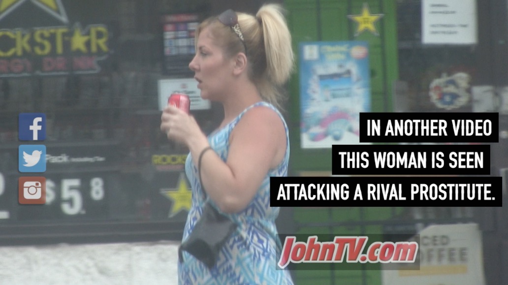 This is Mary Kladky. She's a convicted felon and former 'Bottom Bitch' with the Mario Diaz & Germaine Coulter prostitution rings. JohnTV caught Kladky (and her pimp Diaz) viciously attacking another street prostitute. Kladky pleaded guilty to aggravated assault and battery.