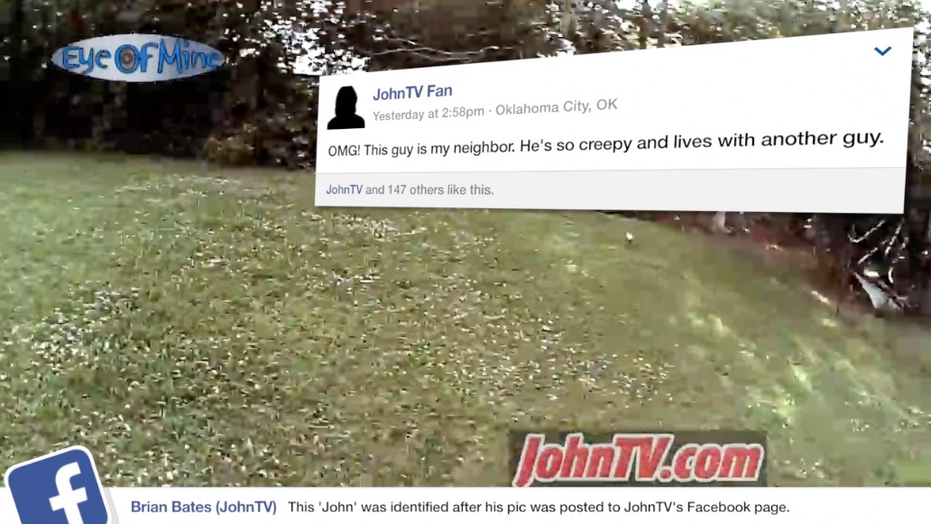 It's true. After posting Blurton's picture on social media, at least three people responded with his true identity - including one of his neighbor's.