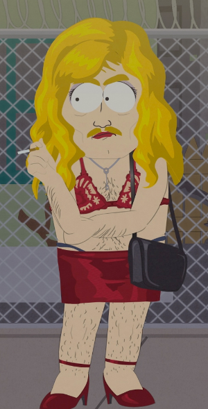 JohnTV doesn't have a pic of Lt. Kimberlin, so we're going to rely on this SouthPark still that is a remarkable resemblance to Lt. Kimberlin working an undercover prostitution sting.