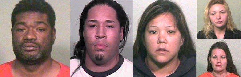 Germain Coulter, Mario Diaz, Christina Byler, Brandie Stanley & Elizabeth Andrade. The leadership circle of Coulter's prostitution & sex trafficking ring.