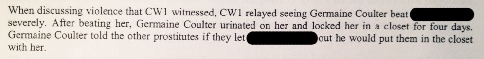 From an Oklahoma City police report. Redacted name is Elizabeth 'Libby' Diaz.