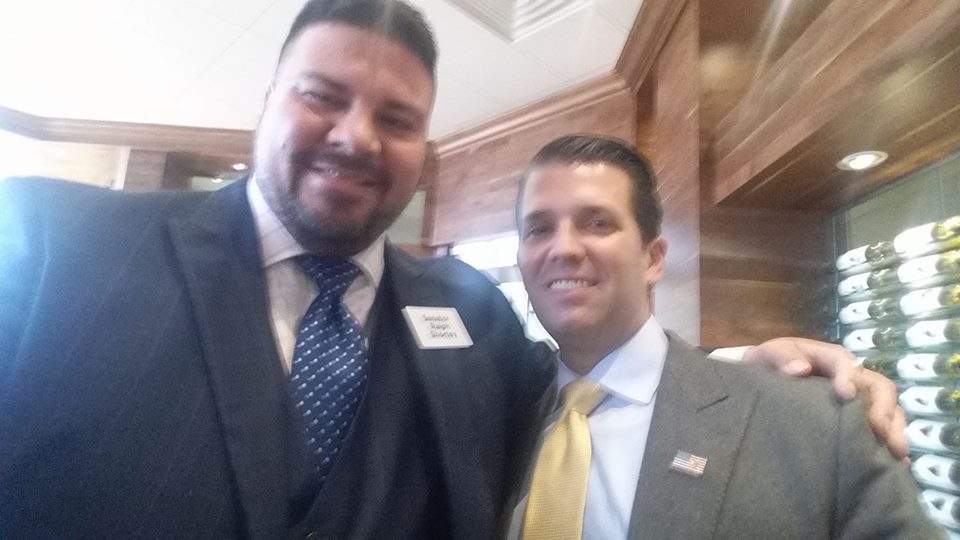 Sen. Shortey pictured with Donald Trump Jr.