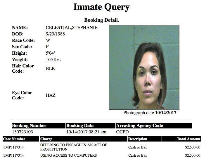 Celestial Stephanie Mugshot Prostitute 2017-10-14.jpg