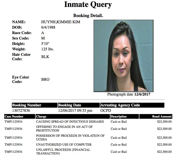 Huynh Kimmie Kim mugshot Prostitute 2017-12-06.jpg