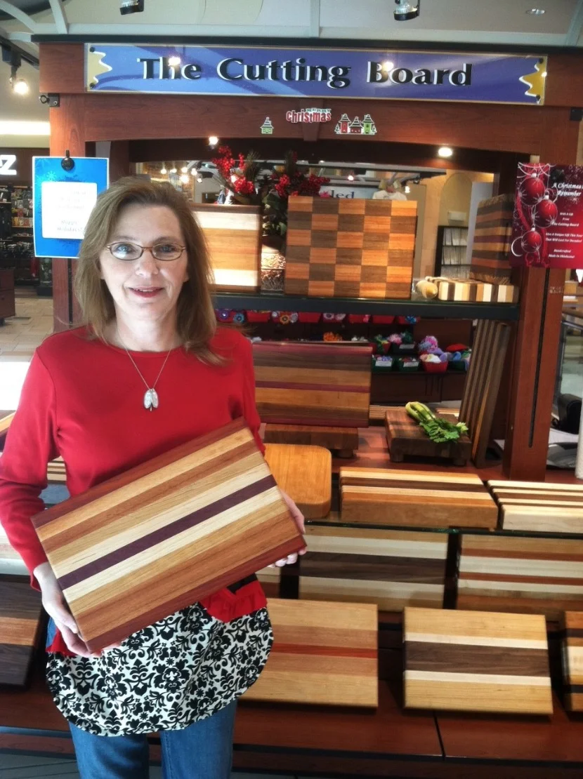 Penny Melton at her Quail Springs Mall kiosk in 2011.