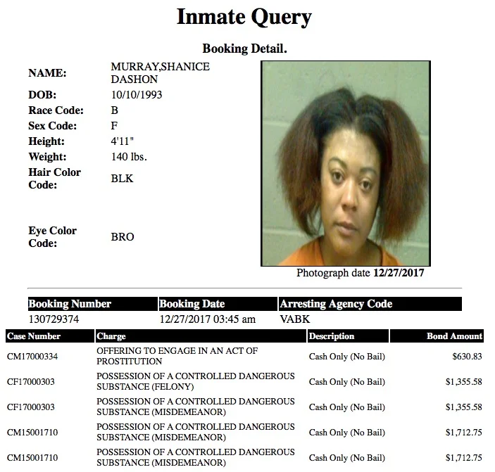 Murray Shanice Dashon Mugshot Prostitute 2017-12-27.jpg