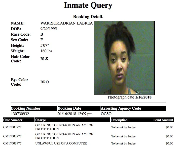 Warrior Adrian Labrea Mugshot Prostitute 2018-01-16.jpg