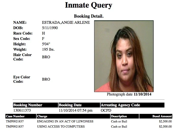 Angie Arlene Estrada Mugshot Prostitute 2014-11-10.jpg