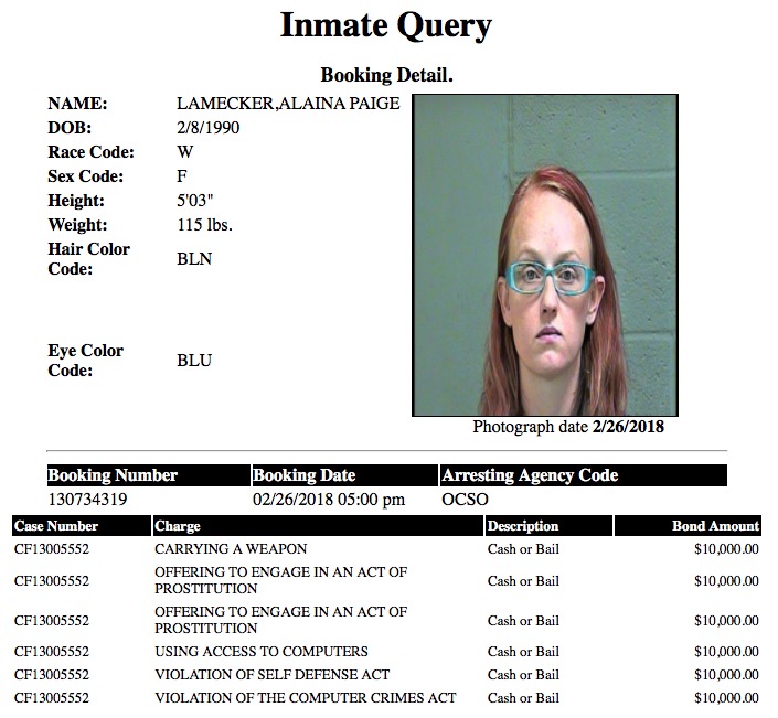 Lamecker Alaina Paige Mugshot Prostitute 2018-02-26.jpg