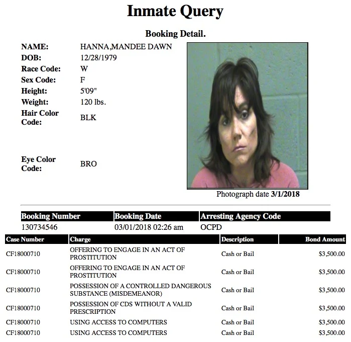 Hanna Mandee Dawn Mugshot Prostitute 2018-03-01.jpg