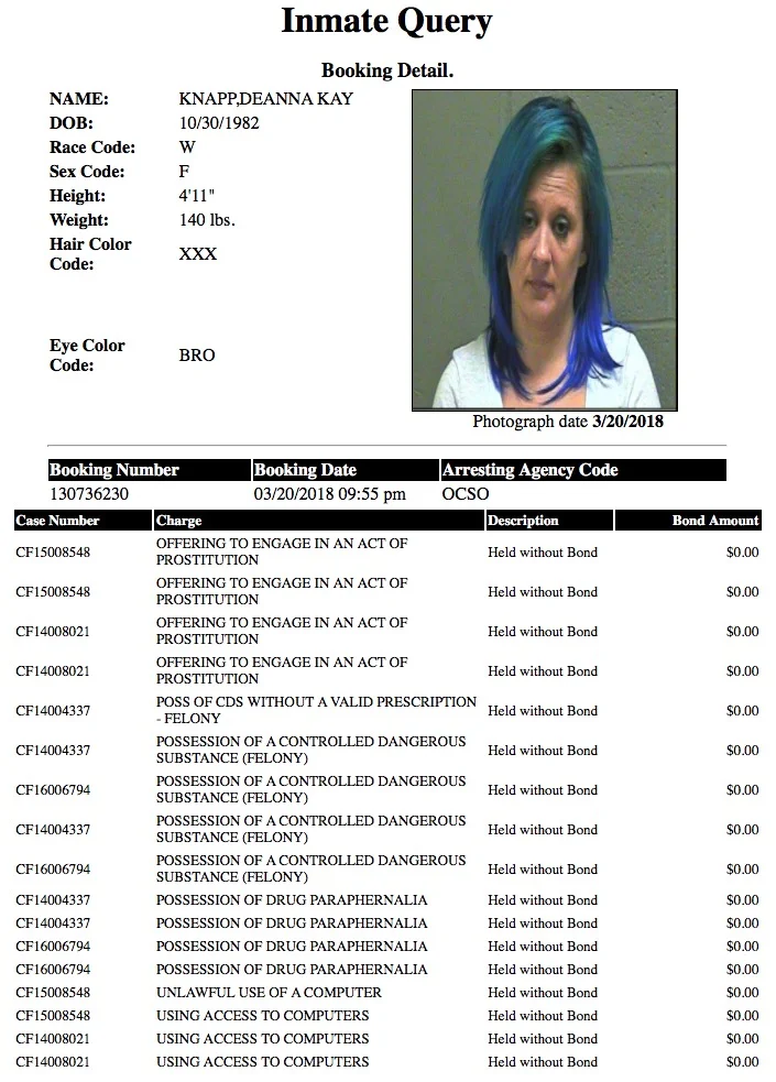 Knapp Deanna Kay Mugshot Prostitute 2018-03-20.jpg