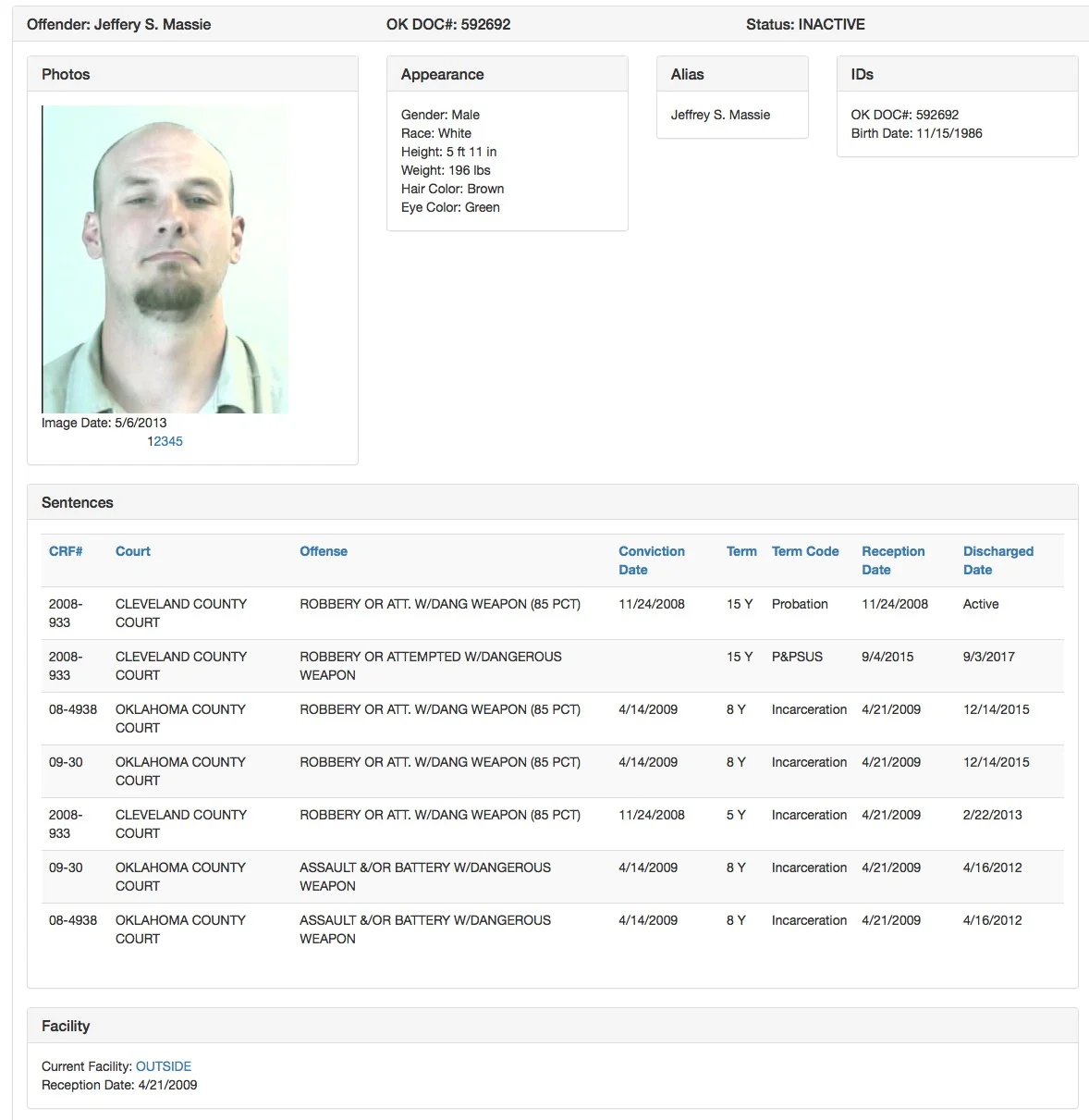 Massie Jeffrey Jeff Scott DOC Mugshot 2013-05-06.jpg