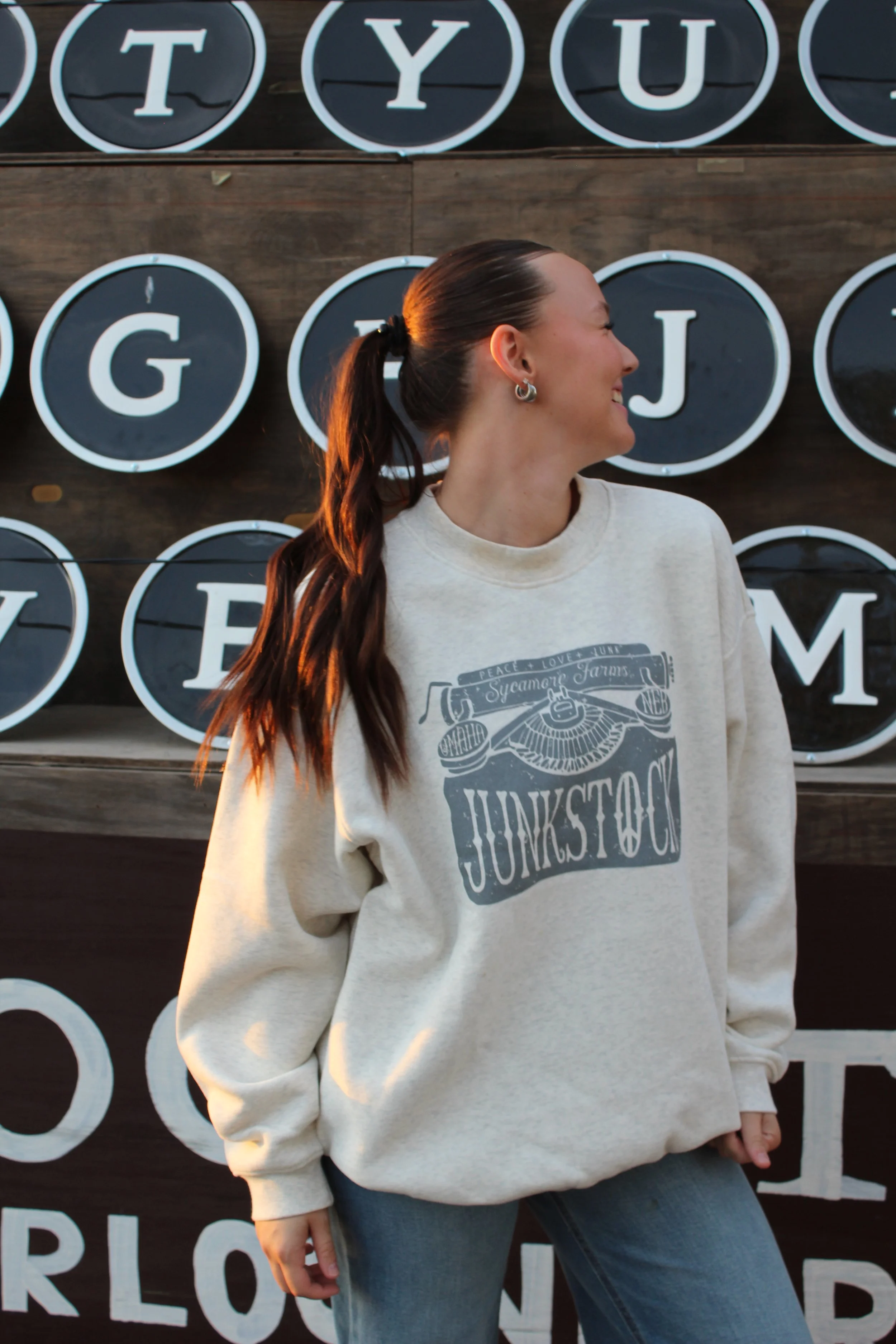 Typewriter Oversized Crew