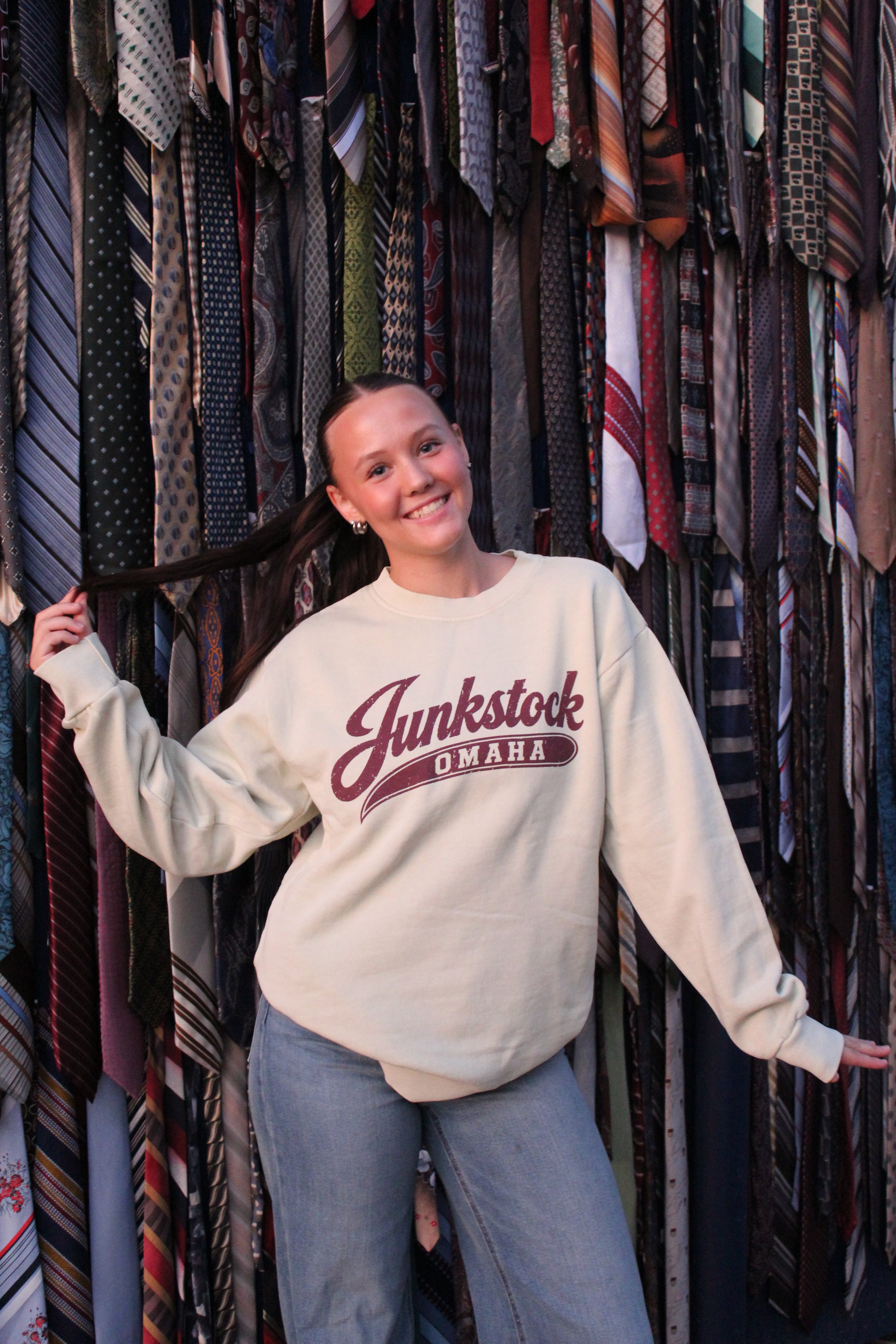 Junkstock Omaha Crew: Mint & Burgundy