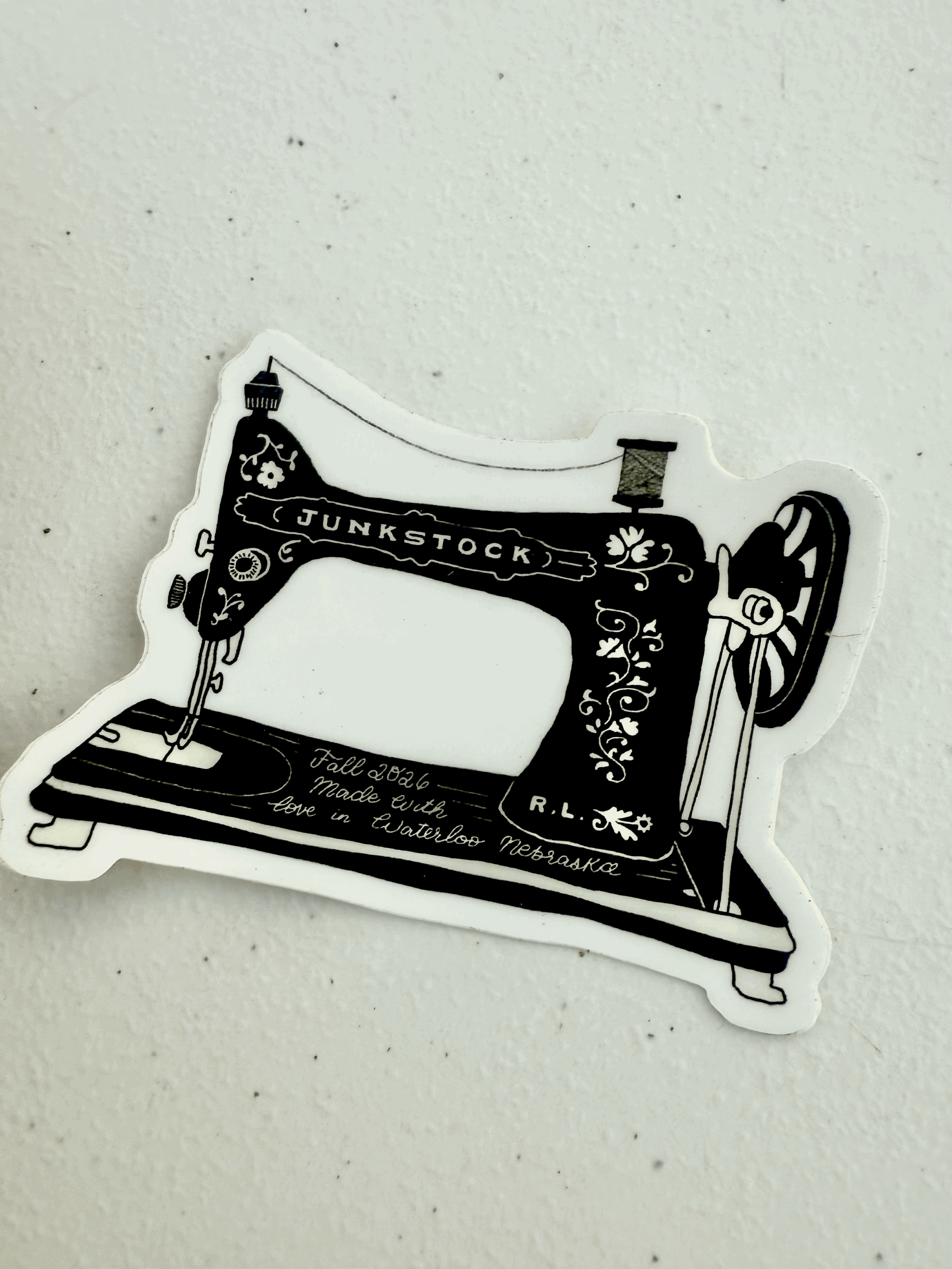Sewing Machine Sticker