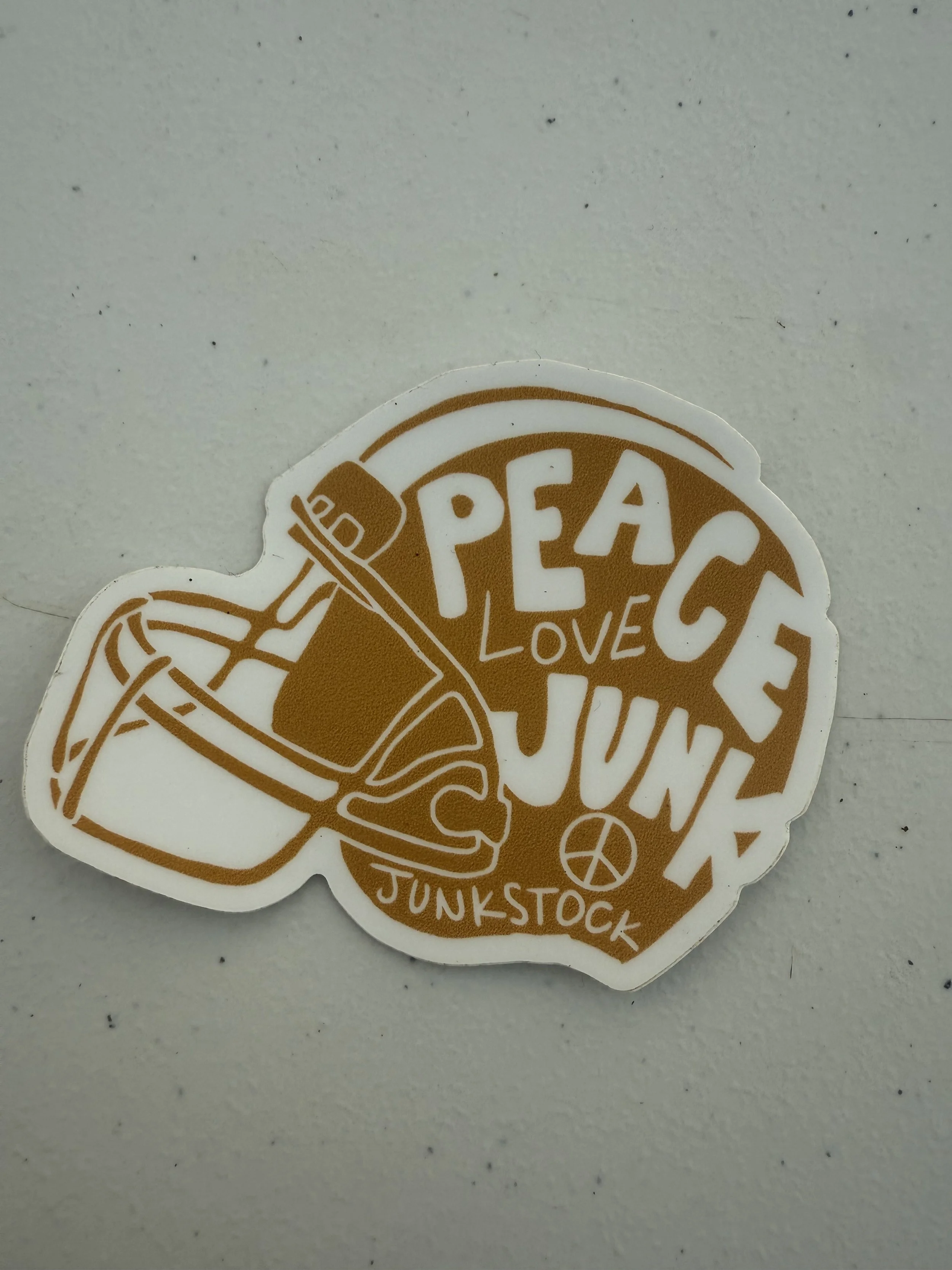 peace.love.football helmet sticker