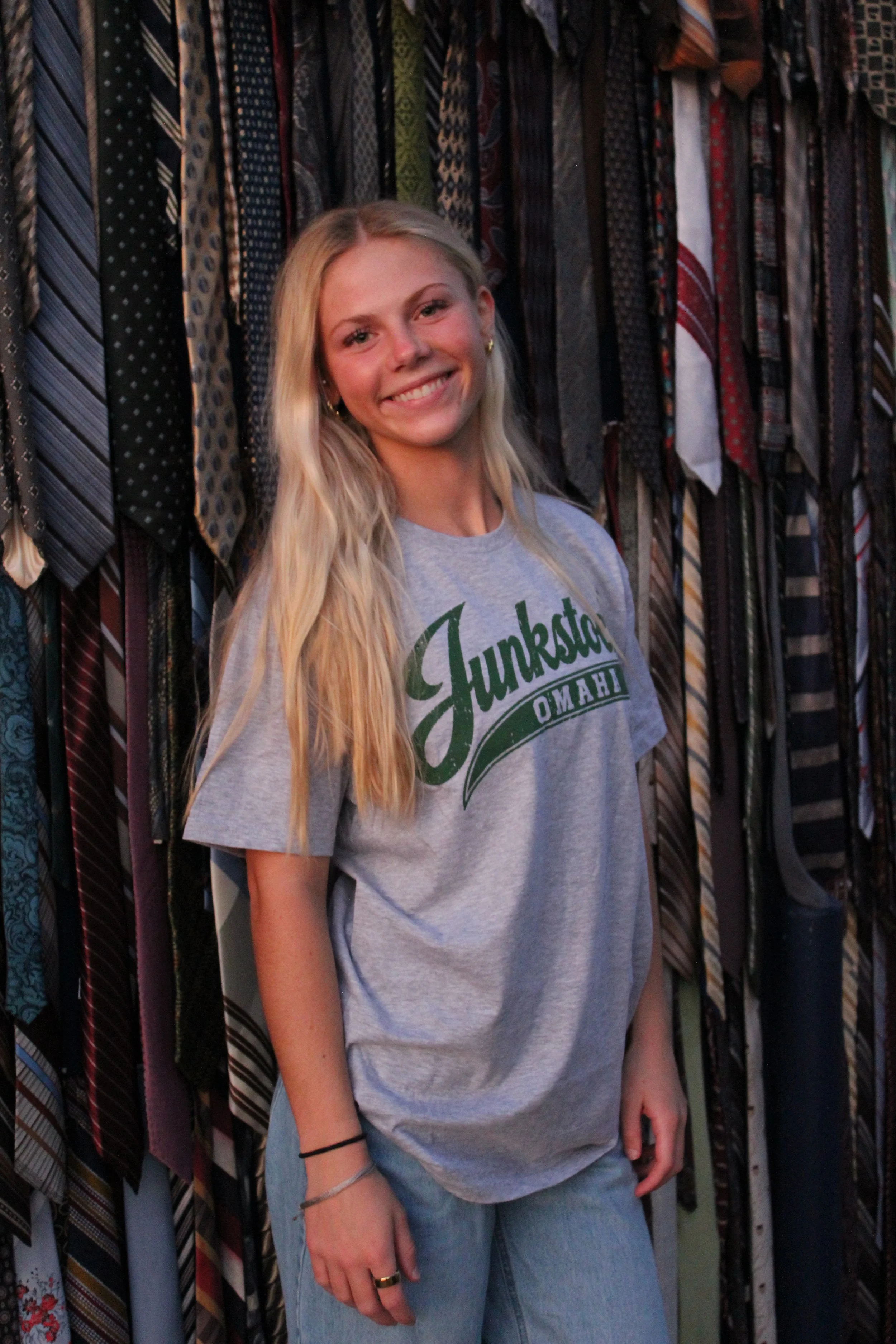 Junkstock Omaha Tee Grey and Green