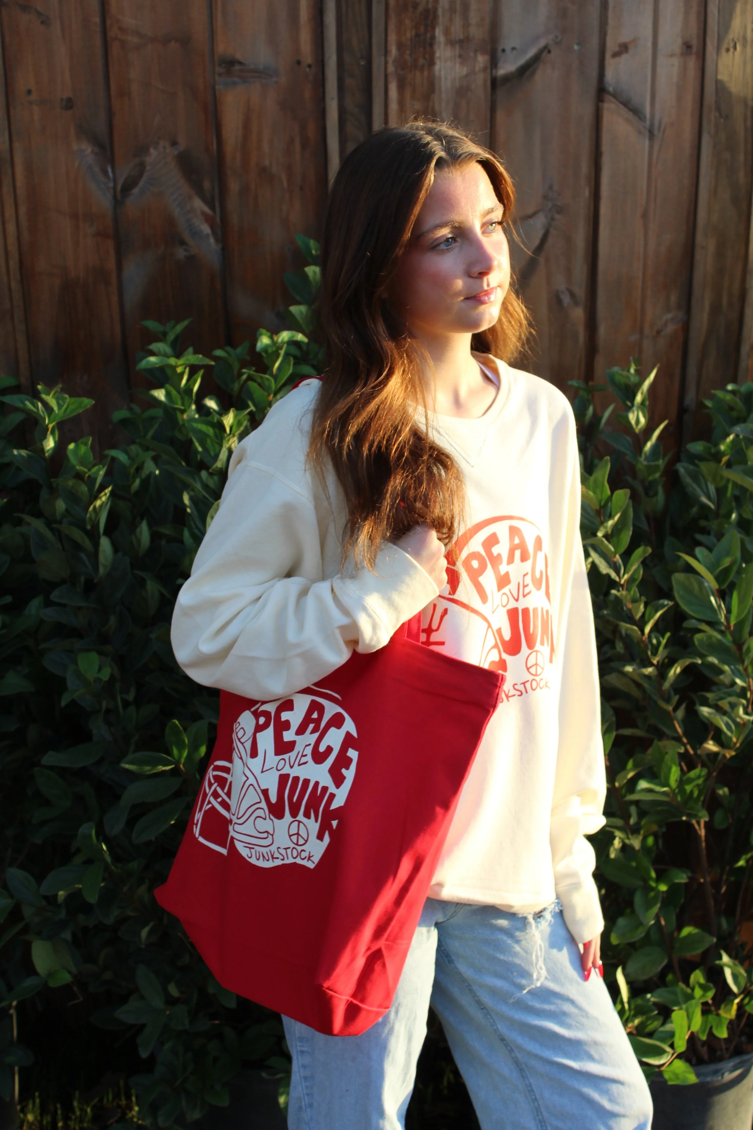 Red Football Helmet Tote Bag