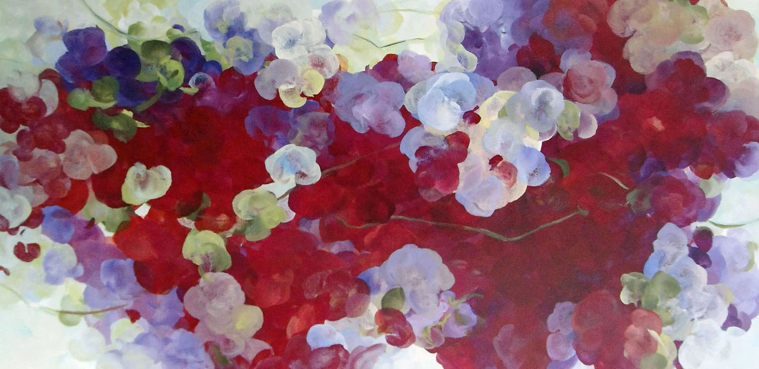 011 Just a Little Taste, acrylic on canvas 24” x 48”