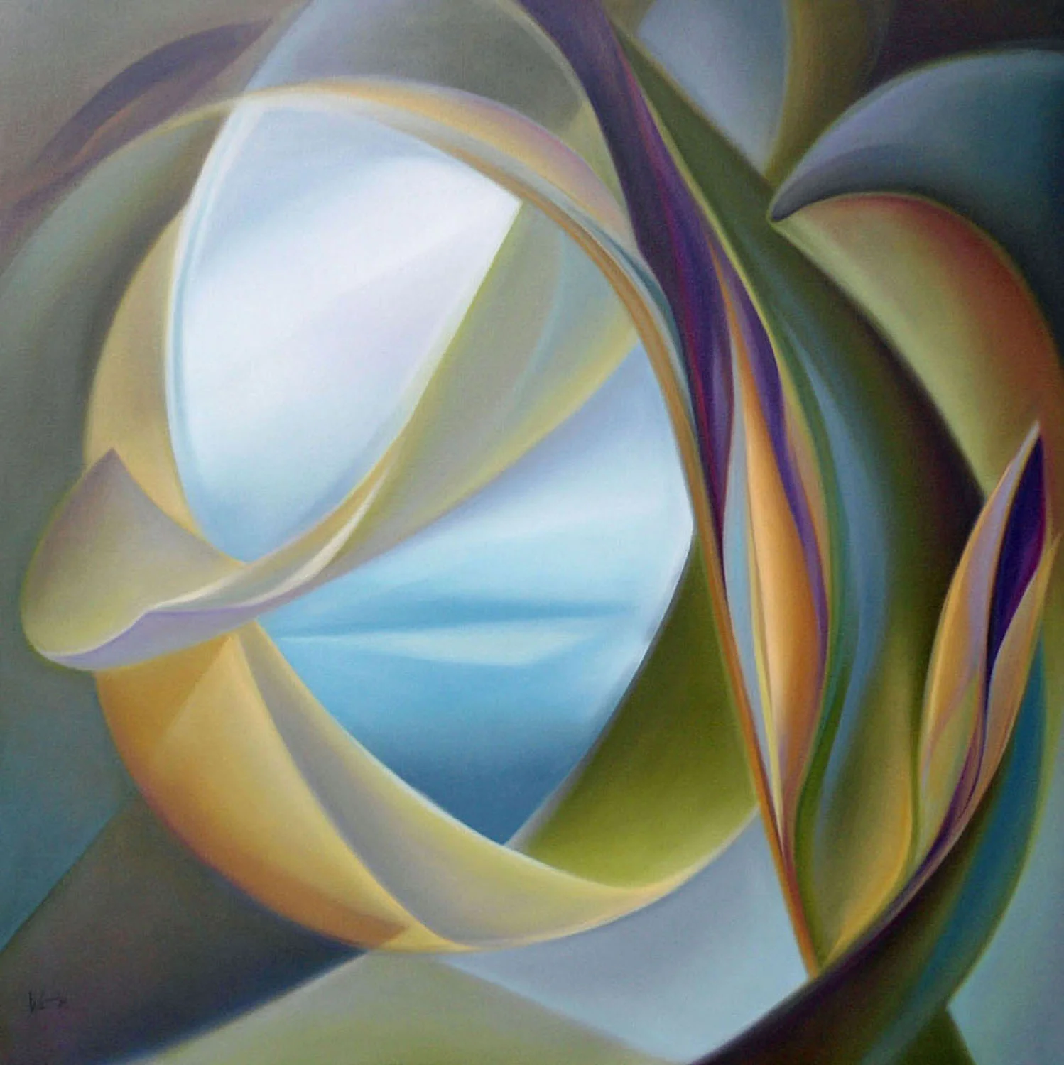 018 Jump In, oil on canvas 36” x 36”