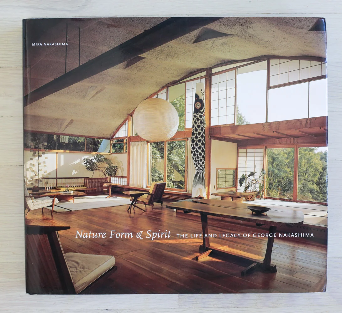 Nature, Form & Spirit: The Life and Legacy of George Nakashima by Mira Nakashima. Acquisition and Development, Richard Olsen. Edited by Elaine Stainton, Diana Murphy, and Richard Olsen. Binocular, Graphic Design. Maria Pia Gramaglia, Production Manager. Harry N. Abrams, Inc., Publishers.