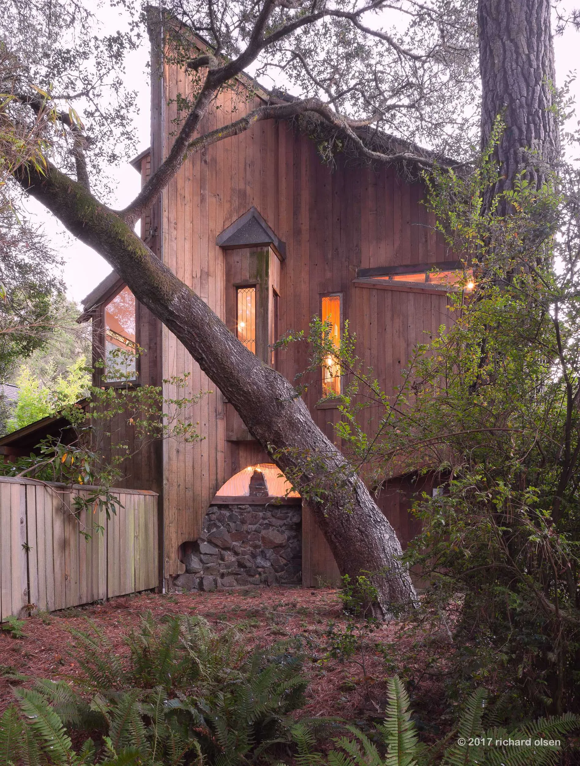 van der ryn house, inverness, ca. sim van der ryn, architect.