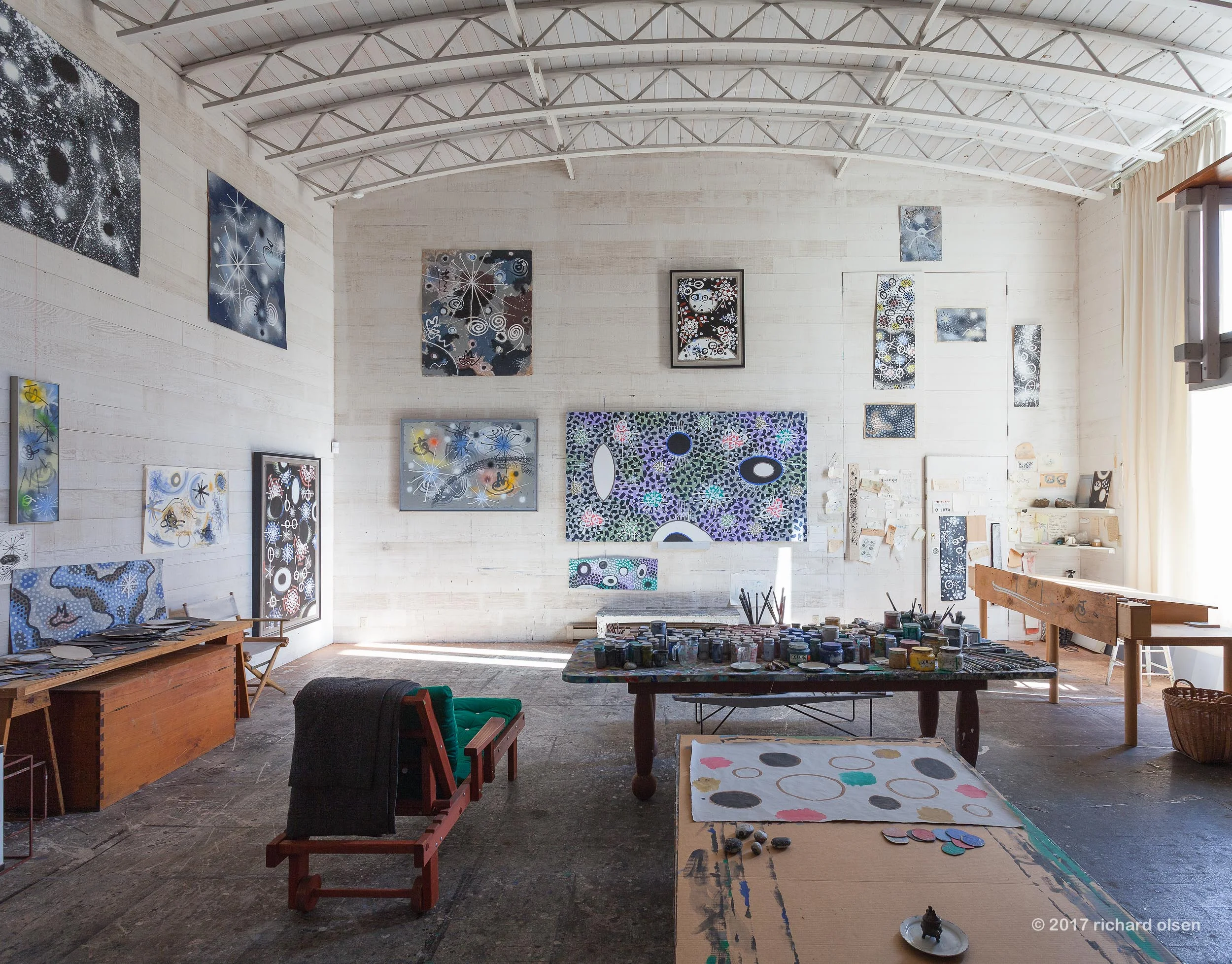 studio of gordon onslow ford. alex riley architect. inverness, ca.