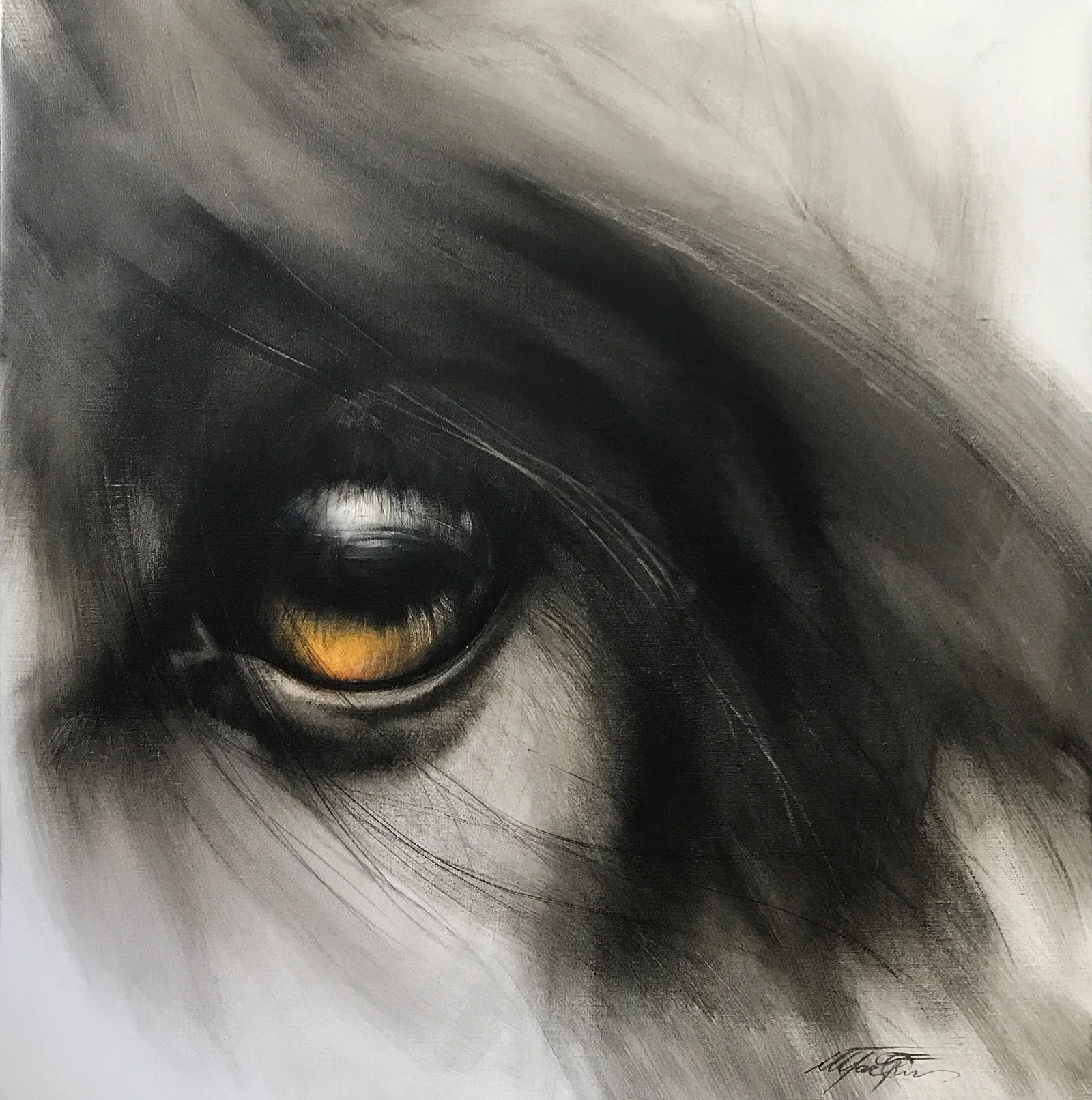 KVIKA - SOLD / oil on canvas / olía á striga 95x95 cm.