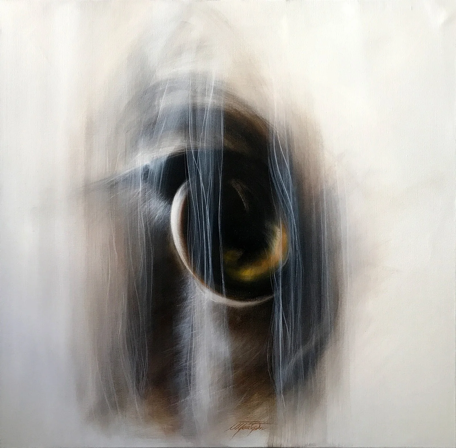 SÚLD - SOLD / oil on canvas /olía á striga 95x95 cm.