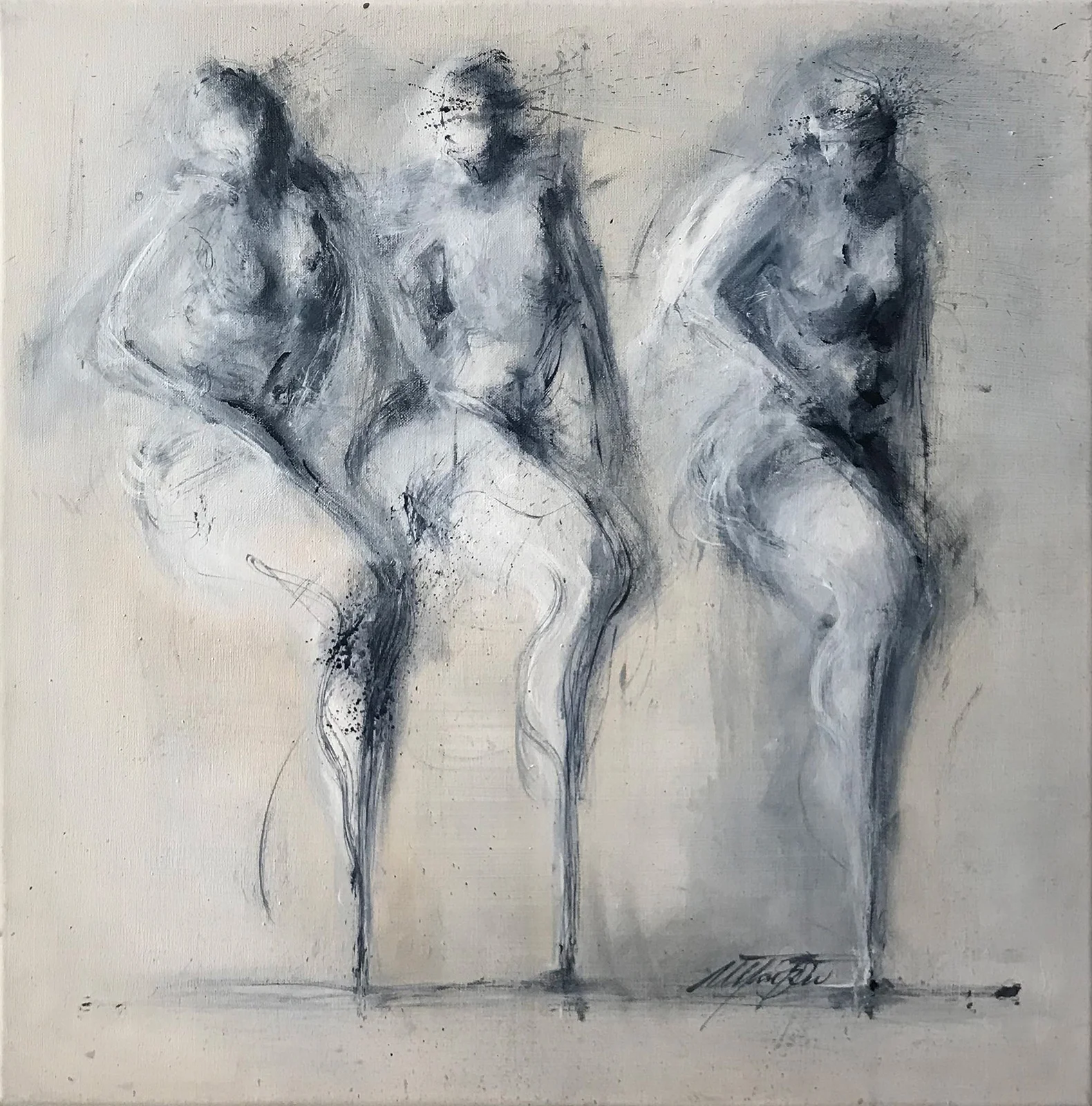 Pausa III - 60x60 cm. - SOLD