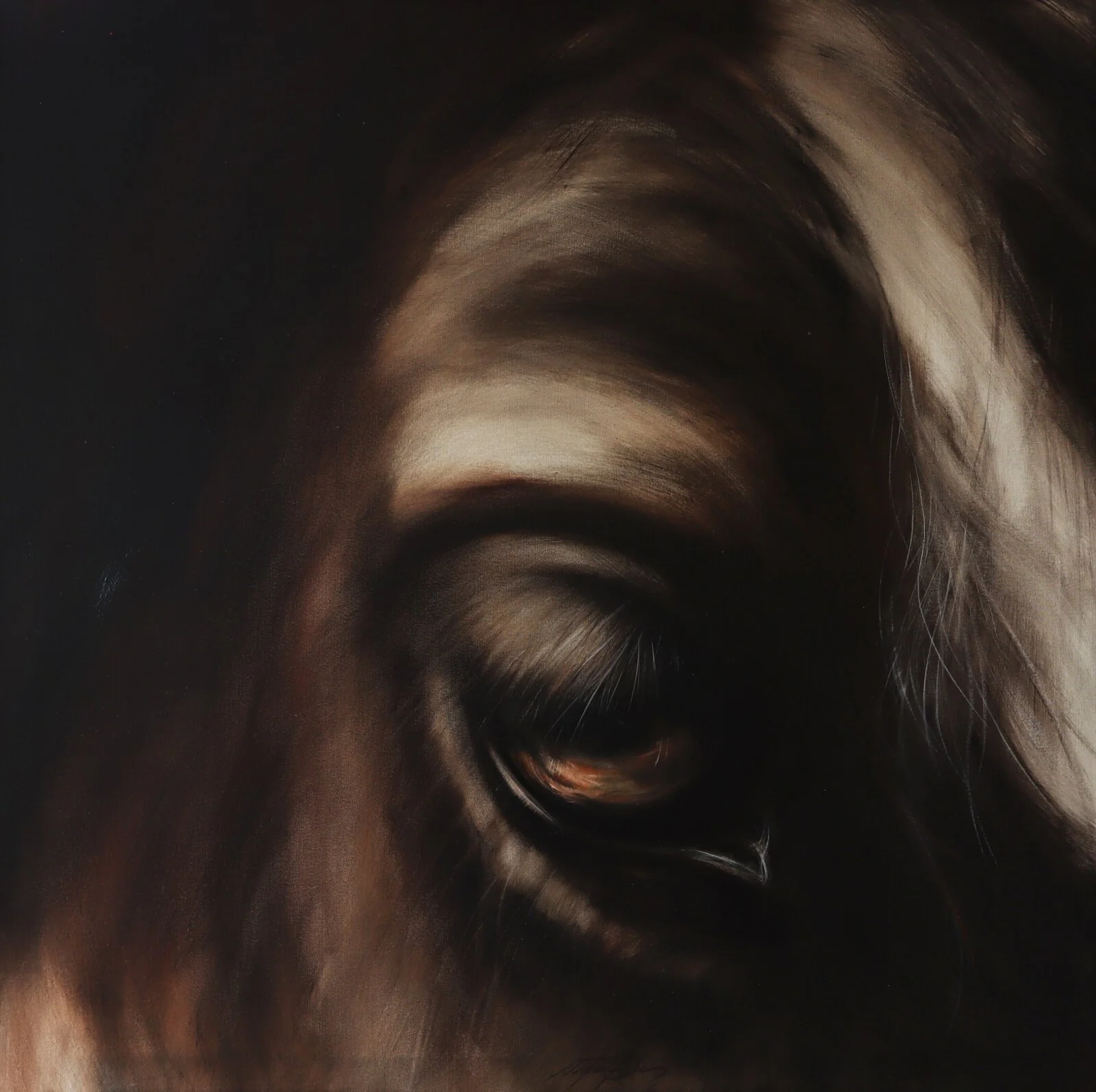 ÞULA / 95x95 cm. / oil on canvas